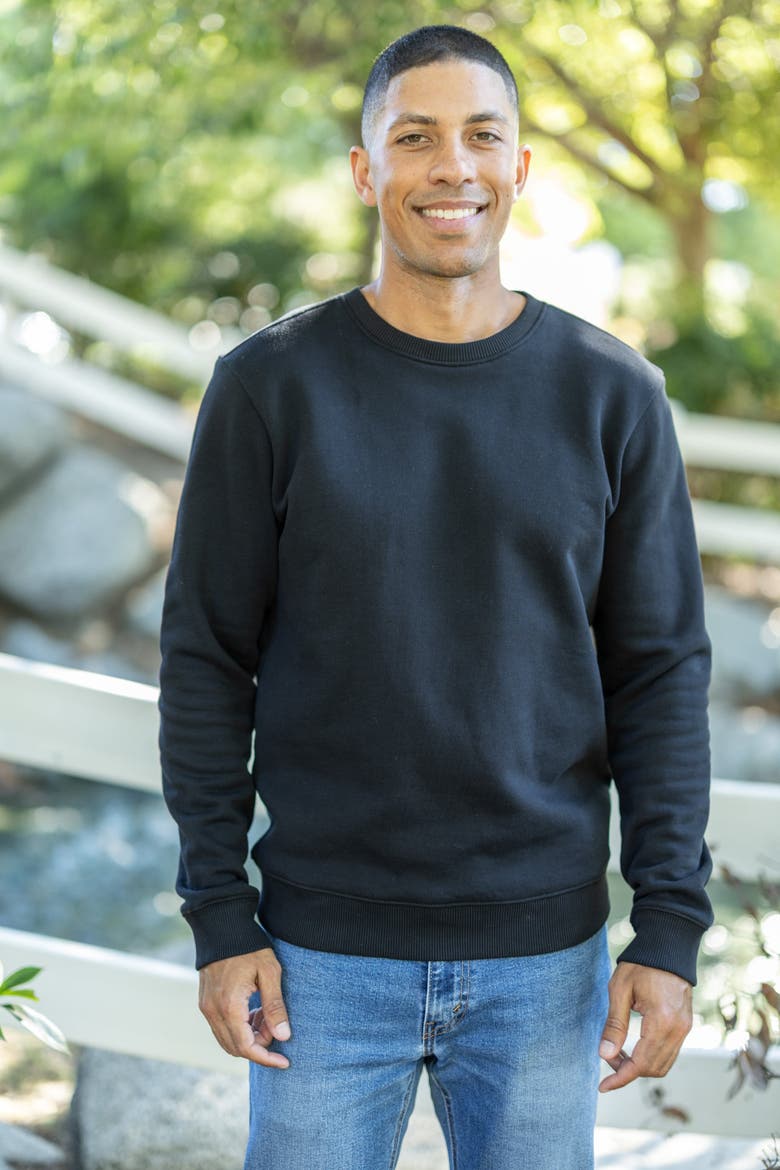 Organic Cotton Sweatshirts, Alternate, color, Black