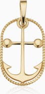 Oradina 14K Yellow Gold My Anchor Charm