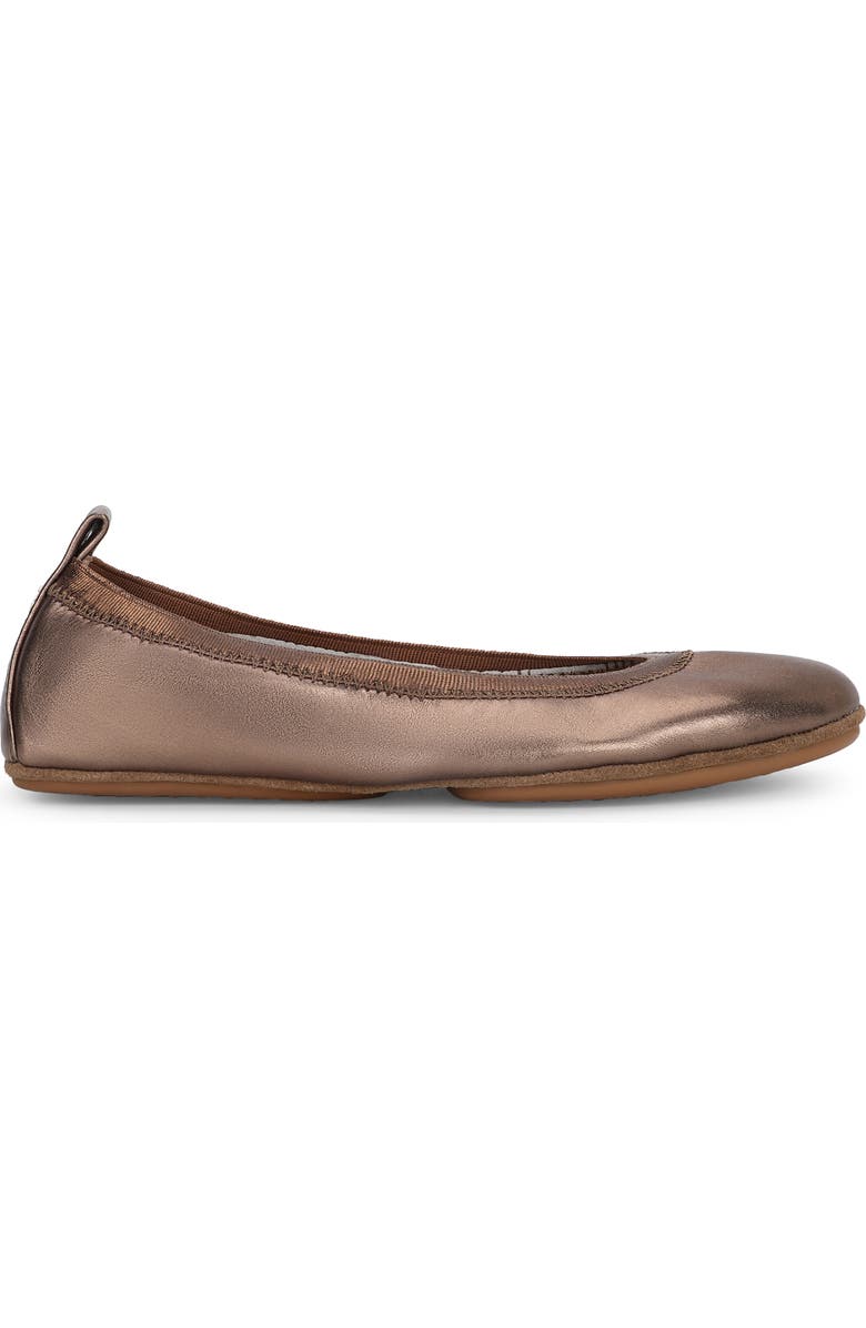 Yosi Samra Samara Foldable Ballet Flat, Alternate, color, Bronze