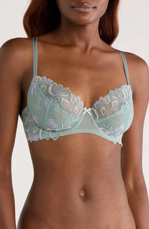 Lauren Embroidered Underwire Bra