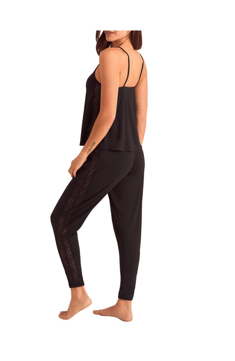 Adore Me Marsha Pajama Cami & Jogger Set, Alternate, color, Black
