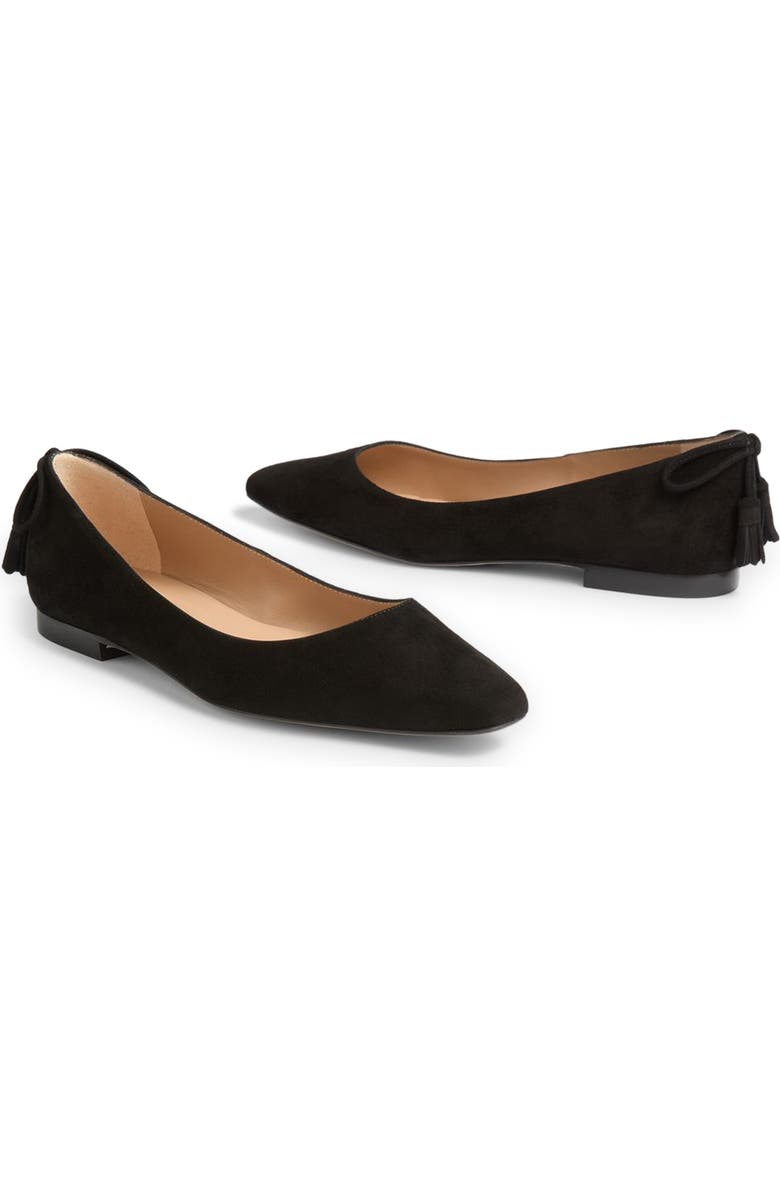 LK Bennett Essie Tassel Flat, Alternate, color, Black