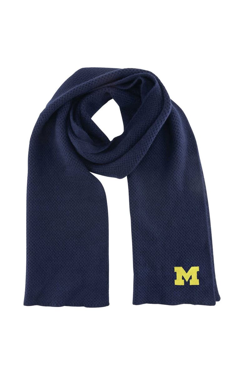 ZOOZATZ Women's ZooZatz Michigan Wolverines Fashion Knit Scarf, Main, color, Navy