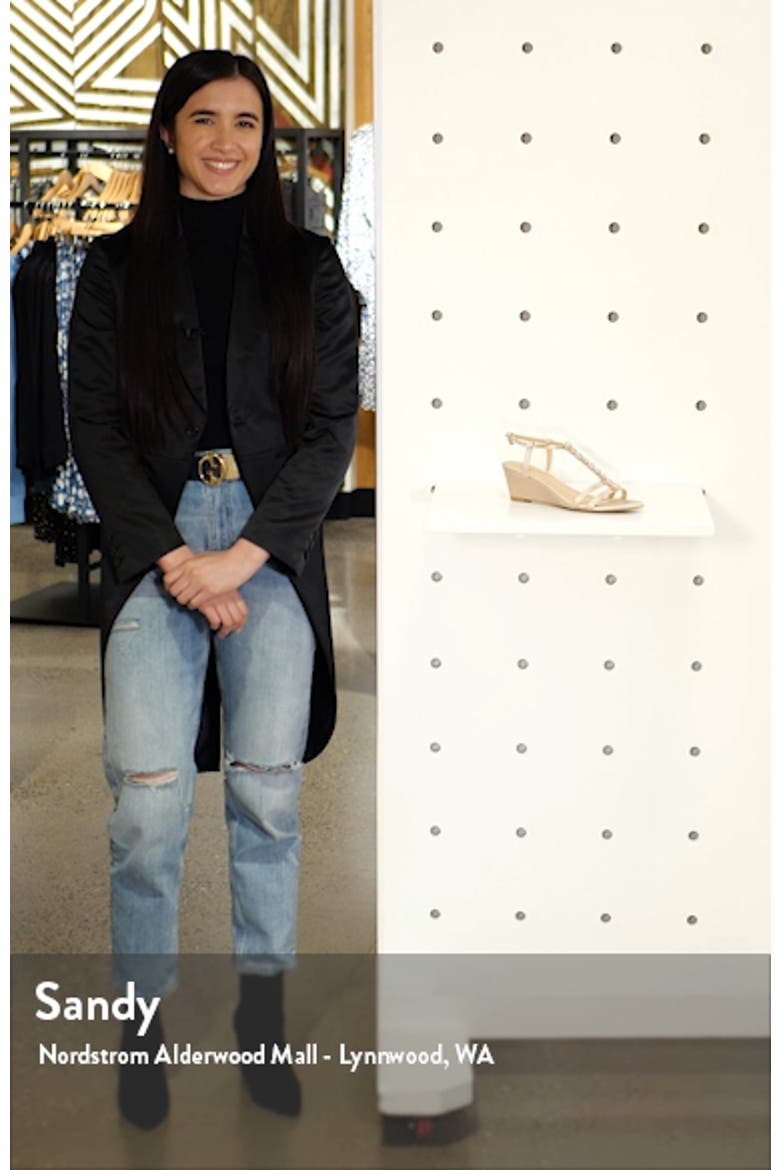 Farah Crystal Embellished Wedge Sandal video
