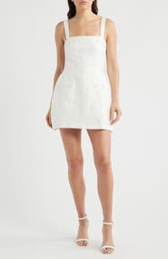 Amanda Uprichard Martini Floral Jacquard Cocktail Romper