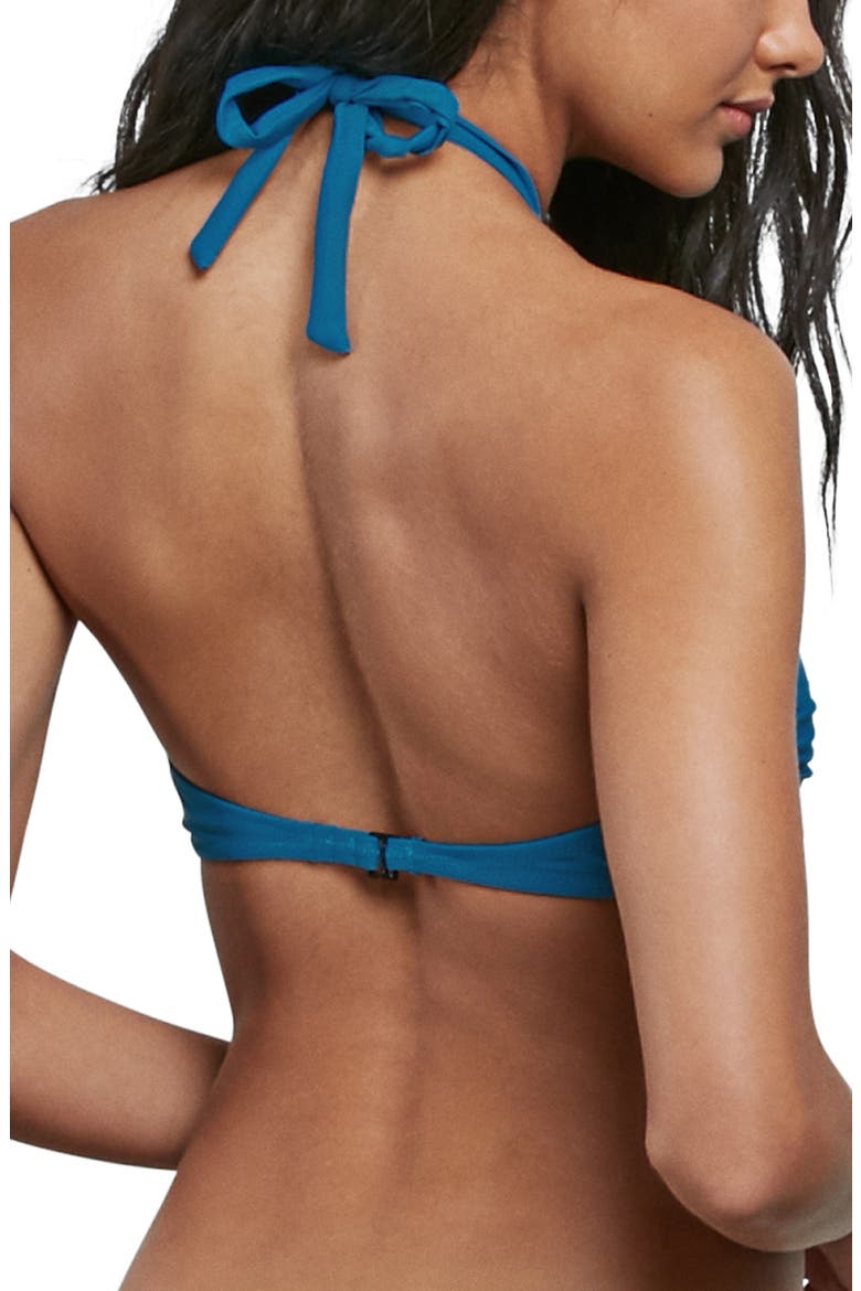 Simply Solid Bandeau Bikini Top, Alternate, color, OCEAN
