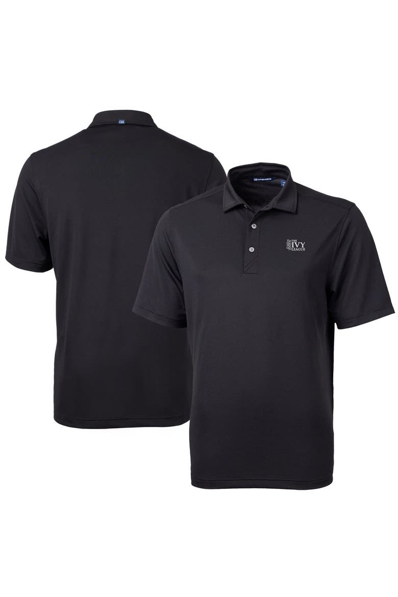 Men's Cutter & Buck  Black Ivy League Virtue Eco Pique Recycled Polo, Main, color, Black