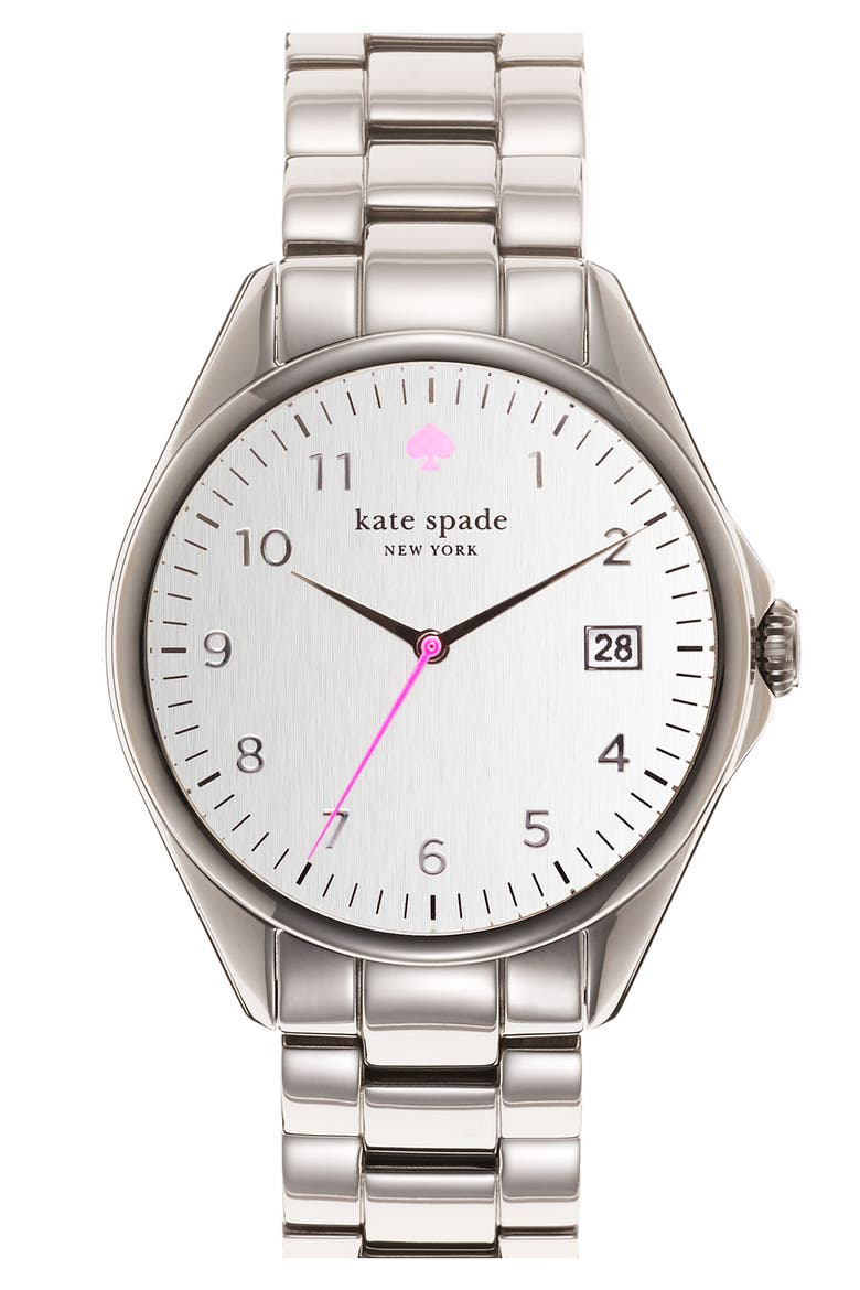 'seaport grand' bracelet watch, 38mm, Main, color, SILVER