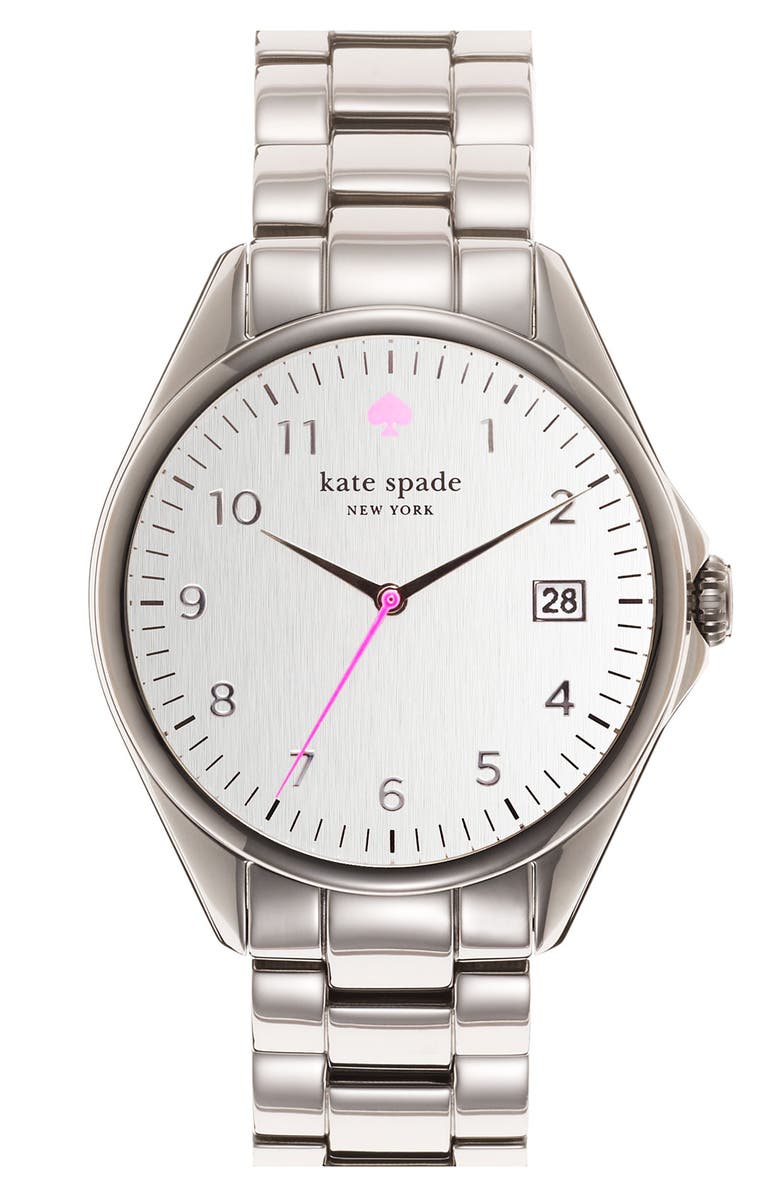 Kate Spade New York 'seaport grand' bracelet watch, 38mm, Main, color, 