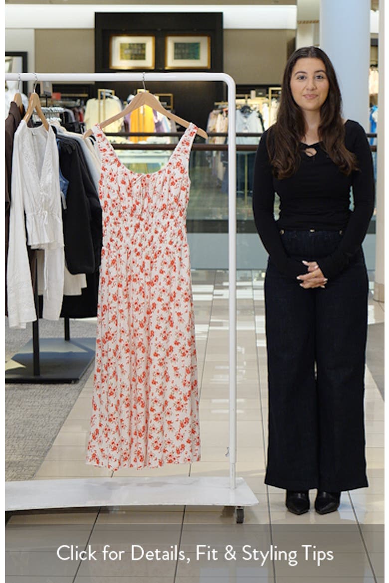Smocked Waist Midi Dress video