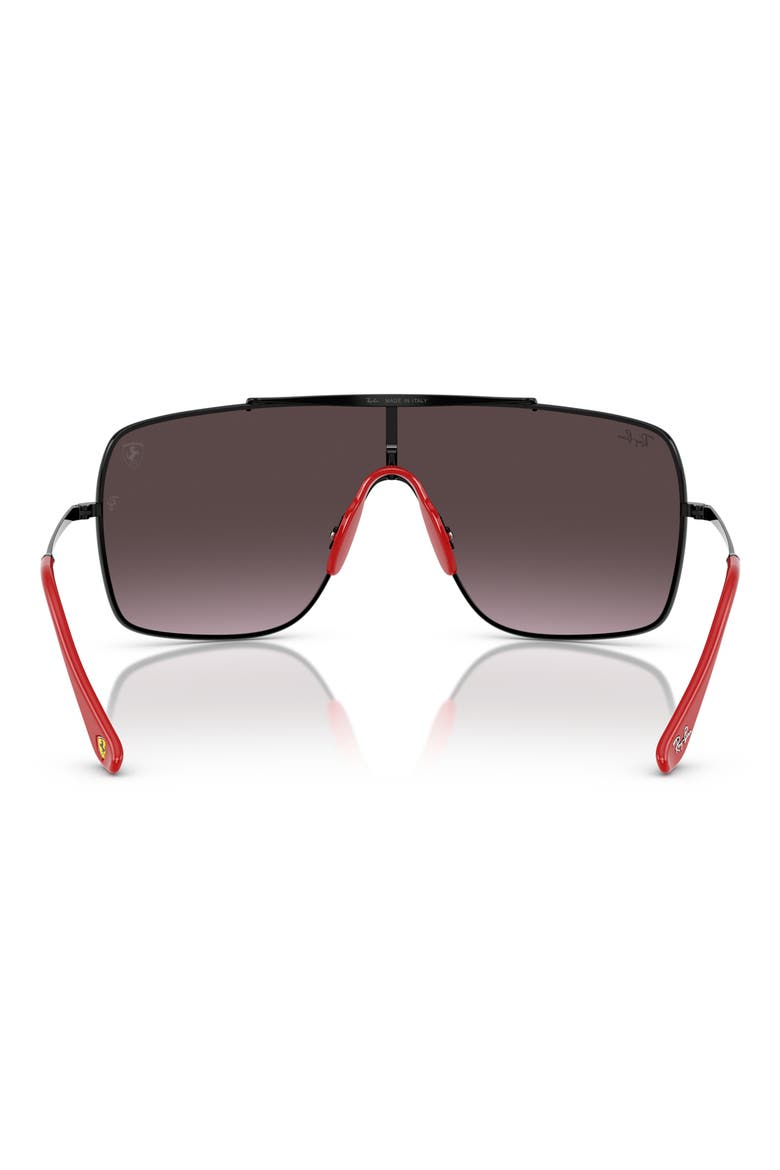 x Scuderia Ferrari 135mm Shield Sunglasses, Alternate, color, BLACK