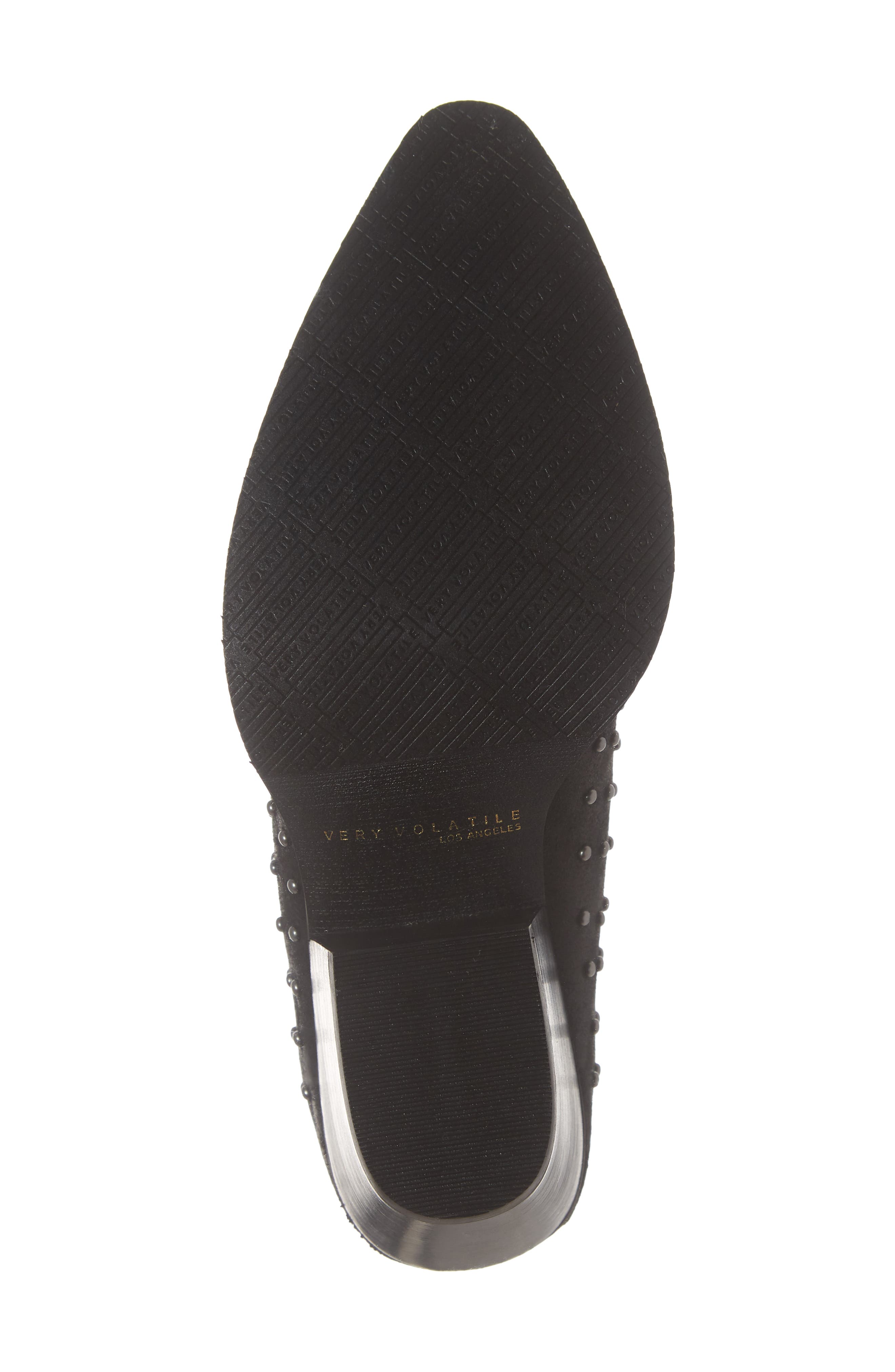 Alona Studded Bootie, Alternate, color, BLACK FAUX LEATHER