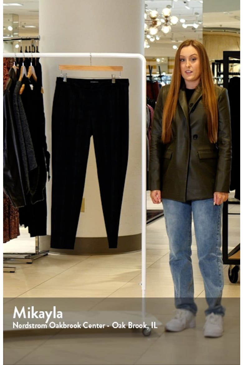 Kelsey Plaid Ponte Trousers video