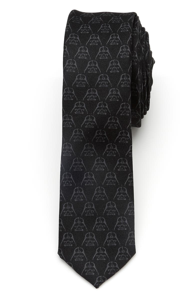 Cufflinks, Inc. Black Darth Vader Silk Skinny Tie, Main, color, Black