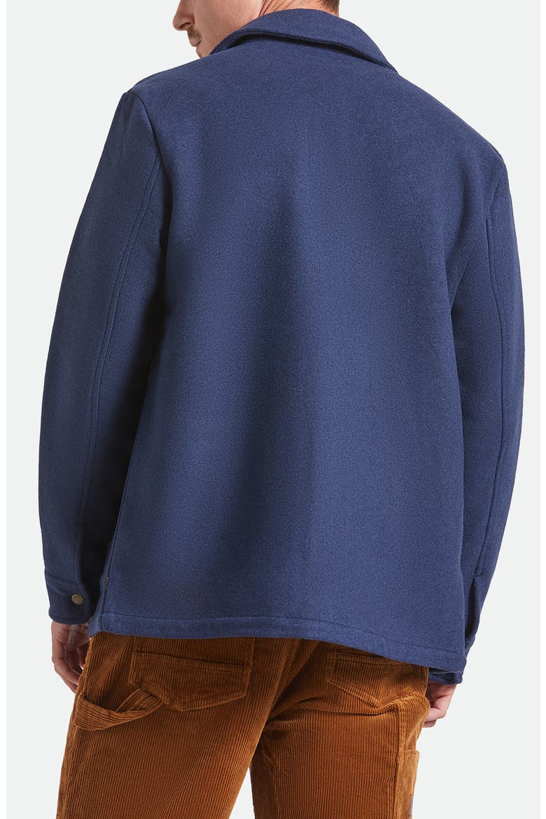 Shop Melton Snap-Up Chore Coat, Alternate, color, MOOD INDIGO
