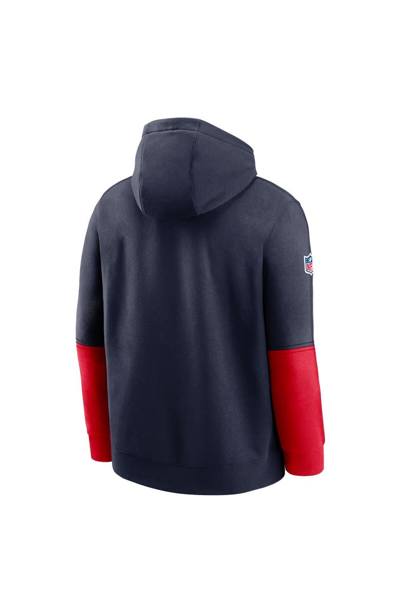 Nike Men's Nike Navy New England Patriots 2024 Sideline Club Pullover Hoodie, Alternate, color, Navy