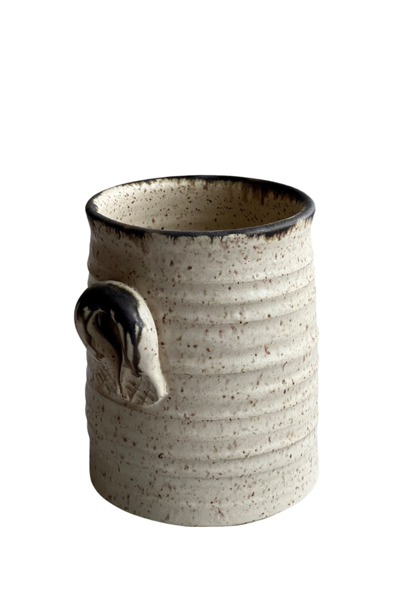 Gina de Santis Ceramics Luna Utensil Holders, Alternate, color, Sand - Small