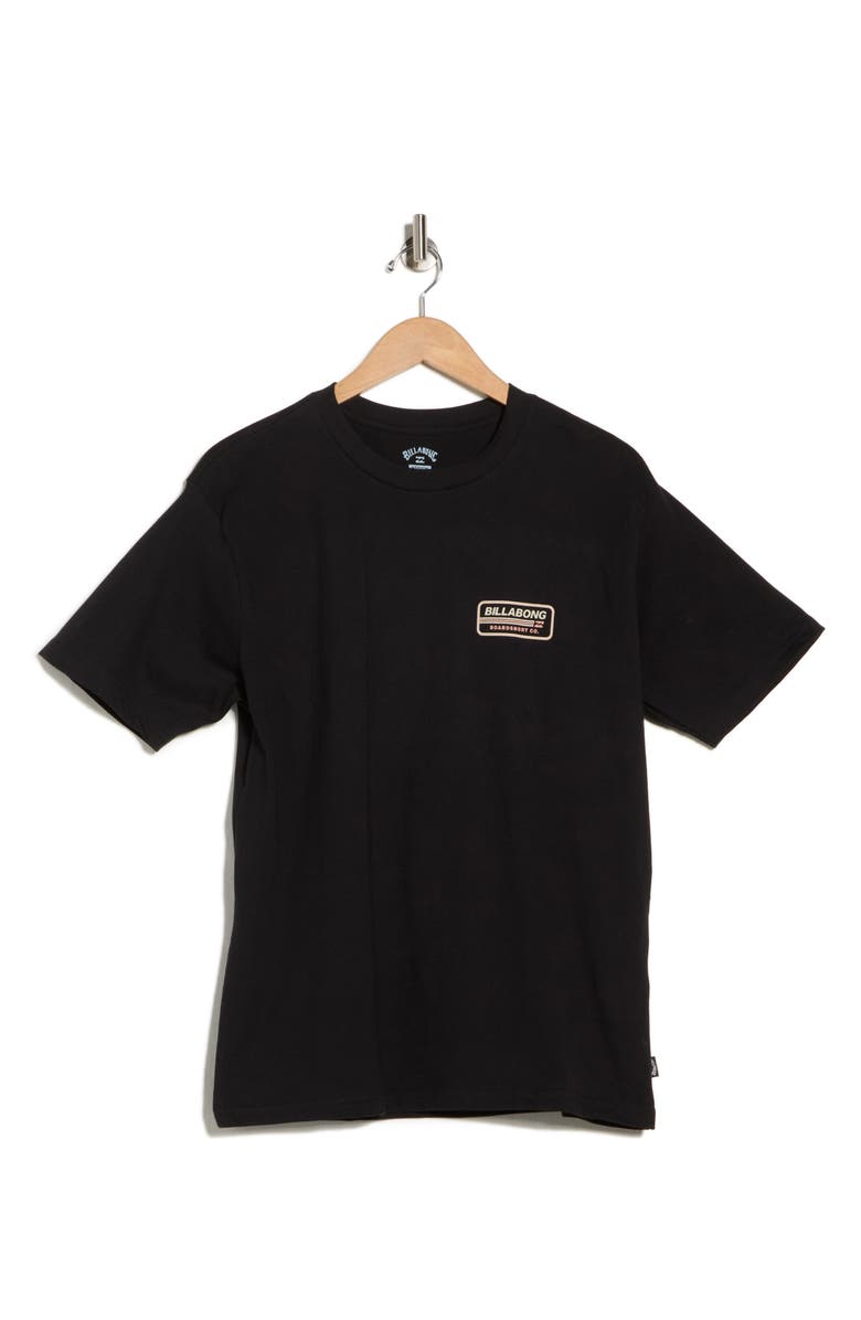 Billabong Walled Logo Graphic T-Shirt, Main, color, Black