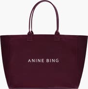ANINE BING Leo Coated Canvas Tote