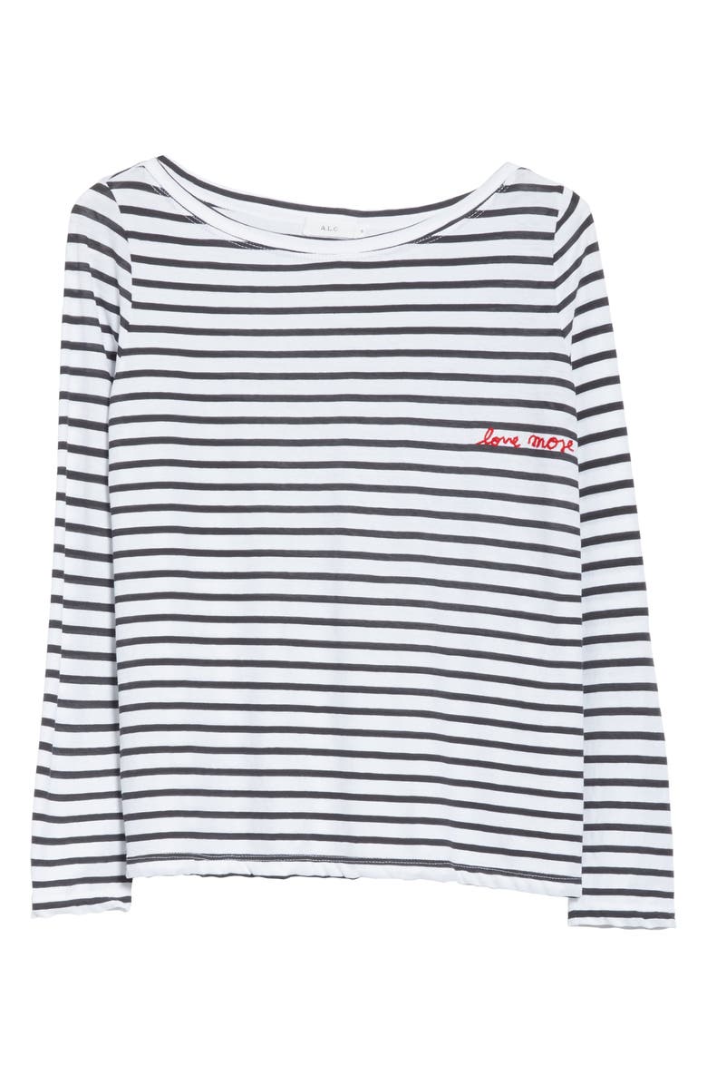 A.L.C. Mila Stripe Tee, Alternate, color,