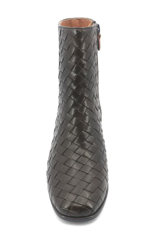Gentle Souls Elodie Woven Bootie In Brown