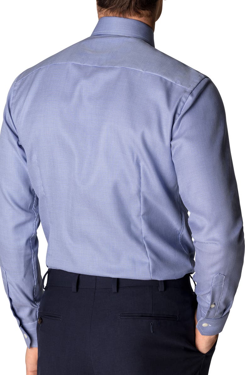 Eton Slim Fit Houndstooth Cotton Dress Shirt, Alternate, color,