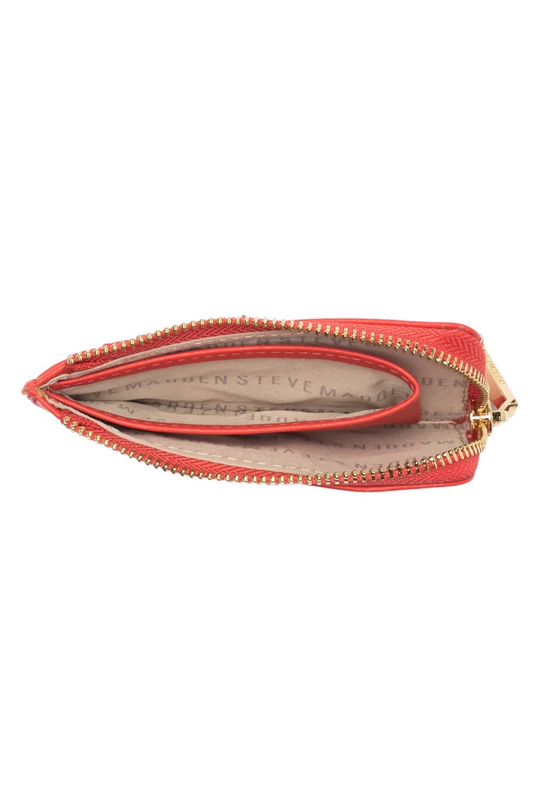 B Slim Zip Around Card Case, Alternate, color, POPPY