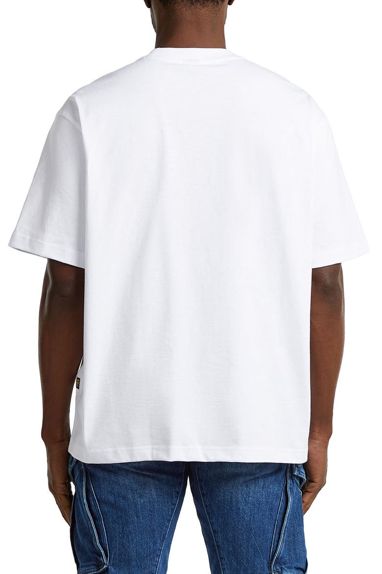Loose Fit Photo Print Organic Cotton Graphic T-Shirt, Alternate, color, WHITE