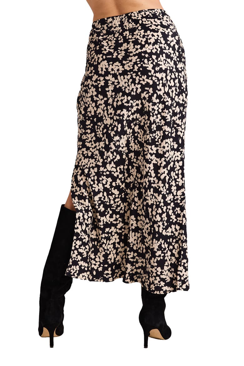 Floral Side Slit Slip Skirt, Alternate, color, DITSY FLORAL PRINT