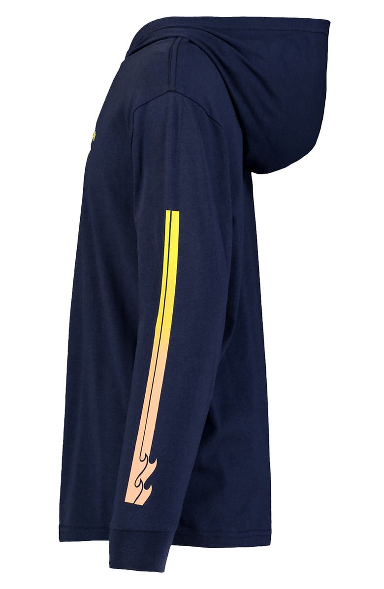 Billabong Kids' Grad Long Sleeve Hooded Graphic T-Shirt, Alternate, color,