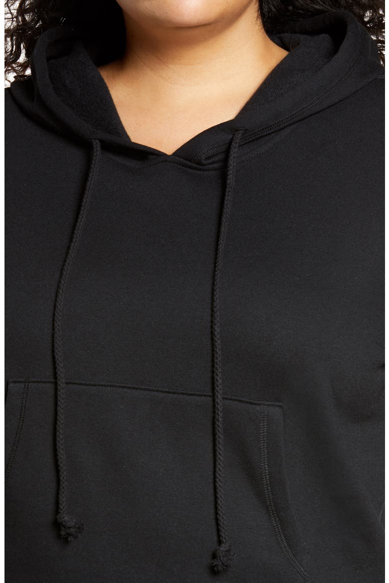 Drawstring Hoodie, Alternate, color, BLACK
