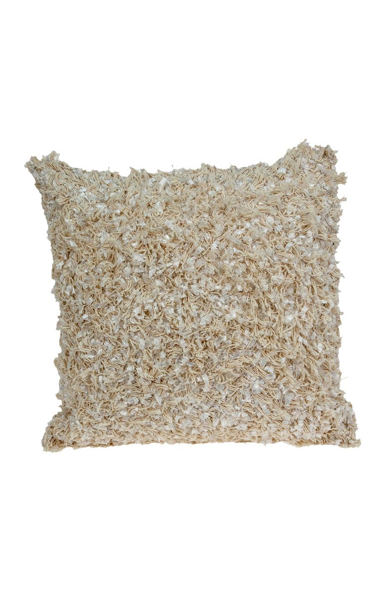 PARKLAND COLLECTION Tria Bohemian Beige Throw Pillow, Alternate, color, Beige