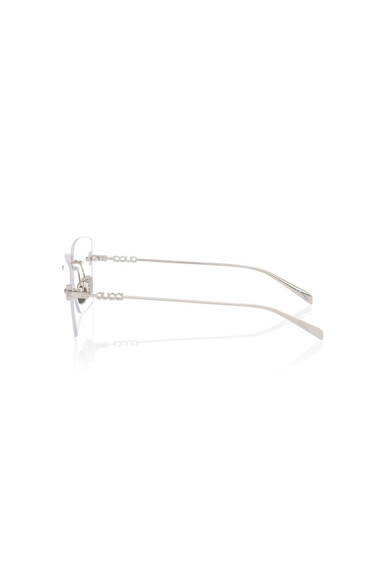54mm Rectangle optical glasses, Alternate, color, Silver