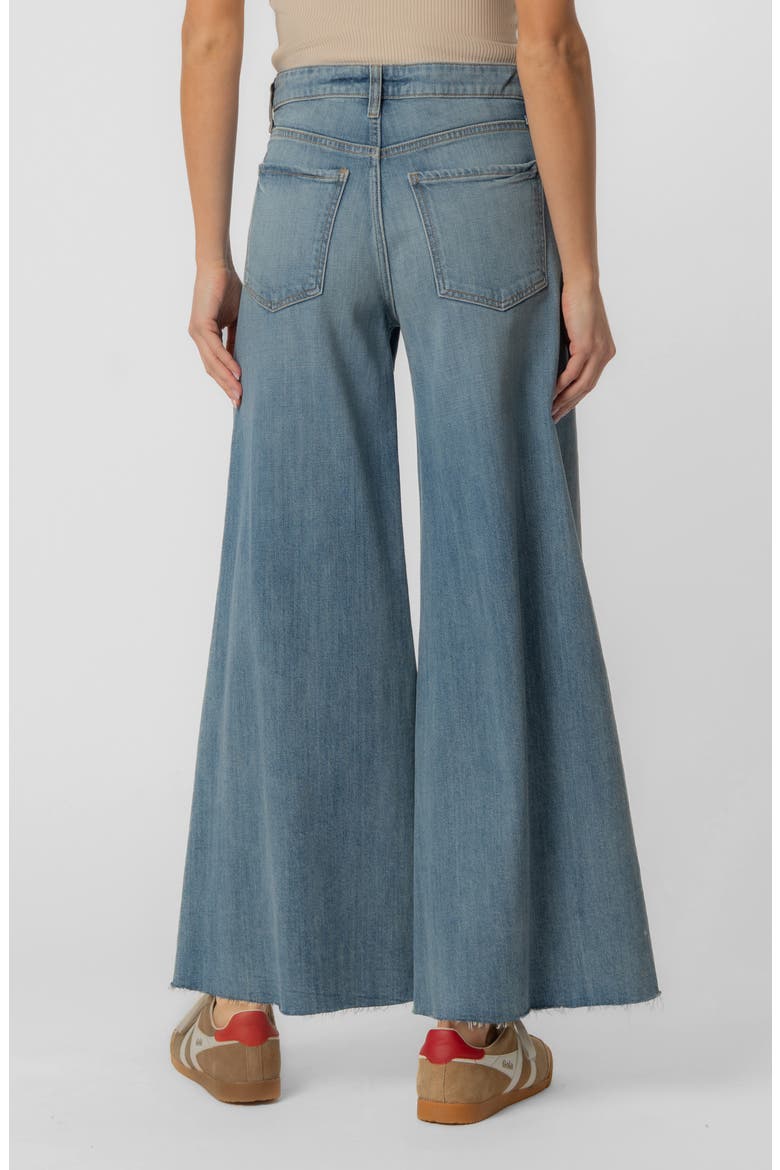 Blake Raw Hem High Waist Super Wide Leg Jeans, Alternate, color, WISTFULNESS