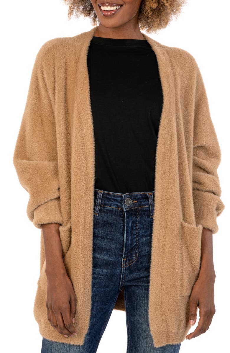 KUT from the Kloth Dana Longline Open Front Cardigan, Main, color, 