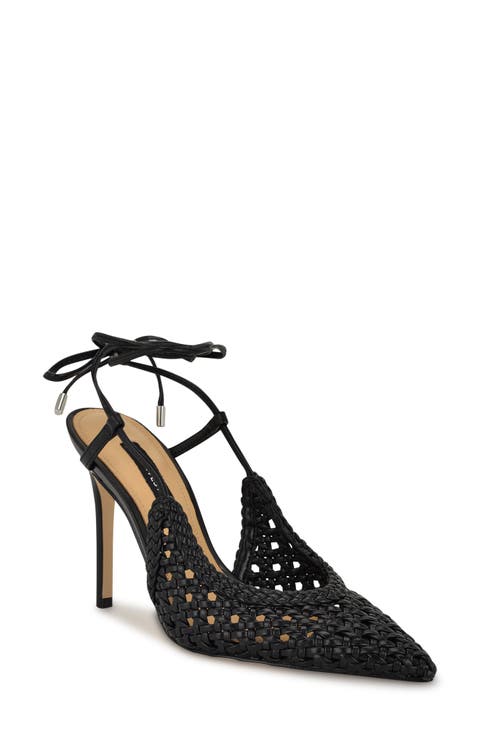 Fessla Ankle Wrap Pointed Toe Pump (Women)