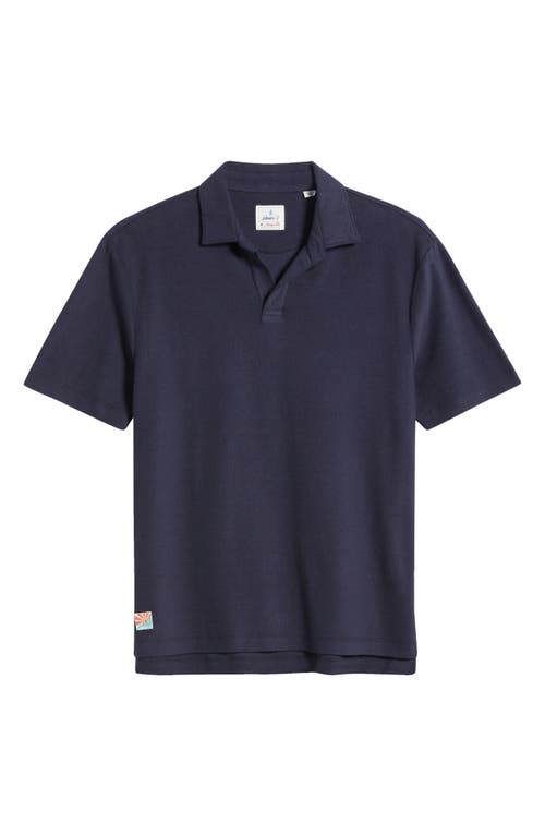 Johnnie-o Frankie Hangin' Out Johnny Collar Polo In Navy