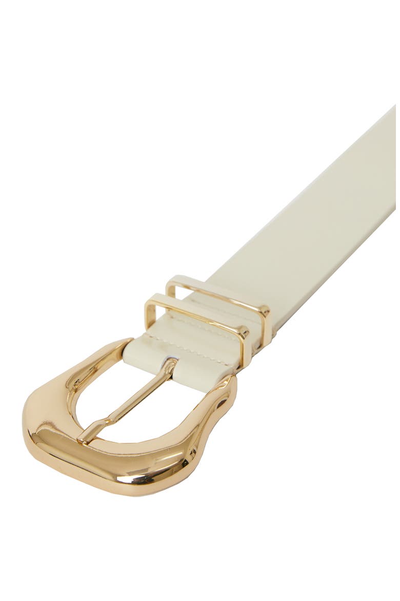 Koda Mod Leather Belt, Alternate, color, LATTE GOLD