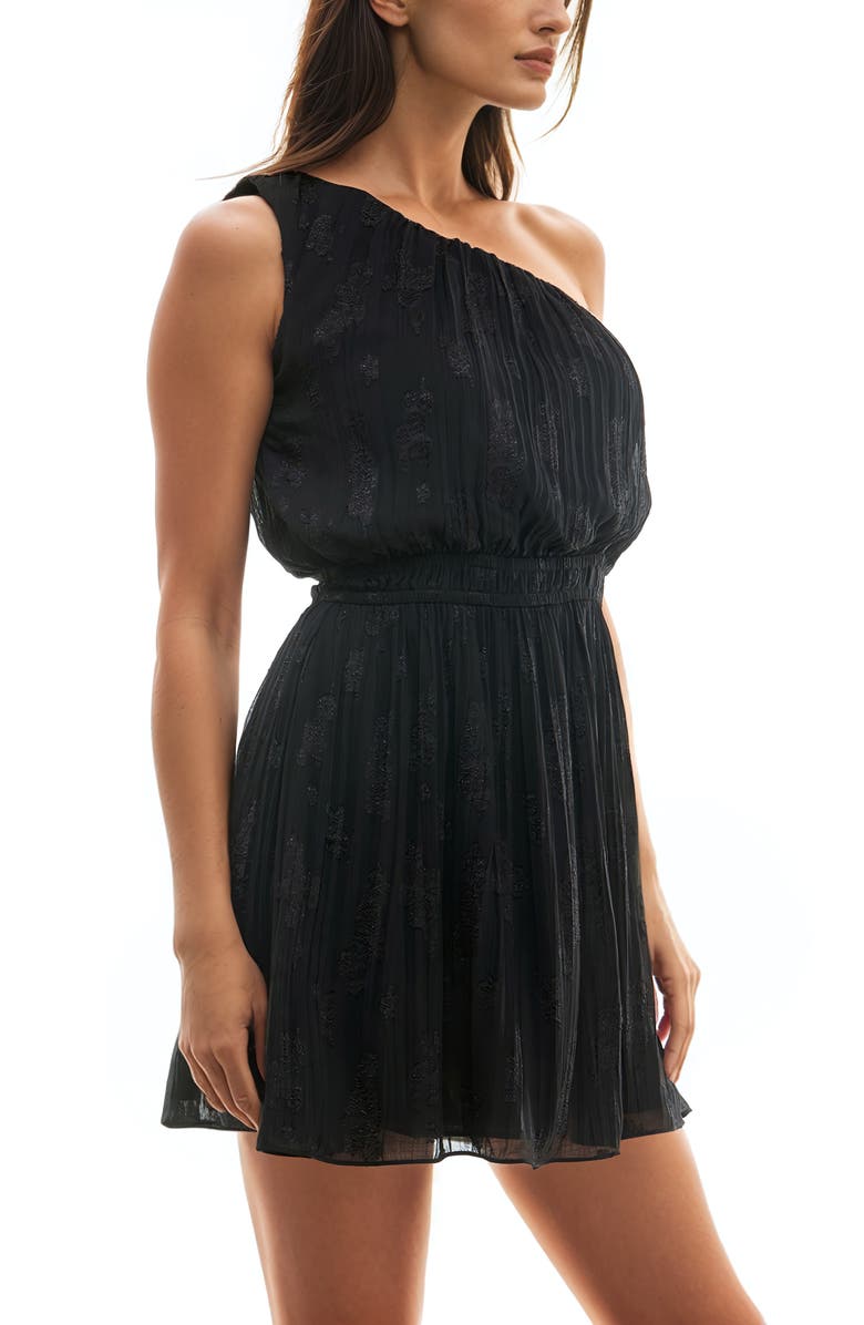 Socialite One-Shoulder Minidress, Alternate, color, 