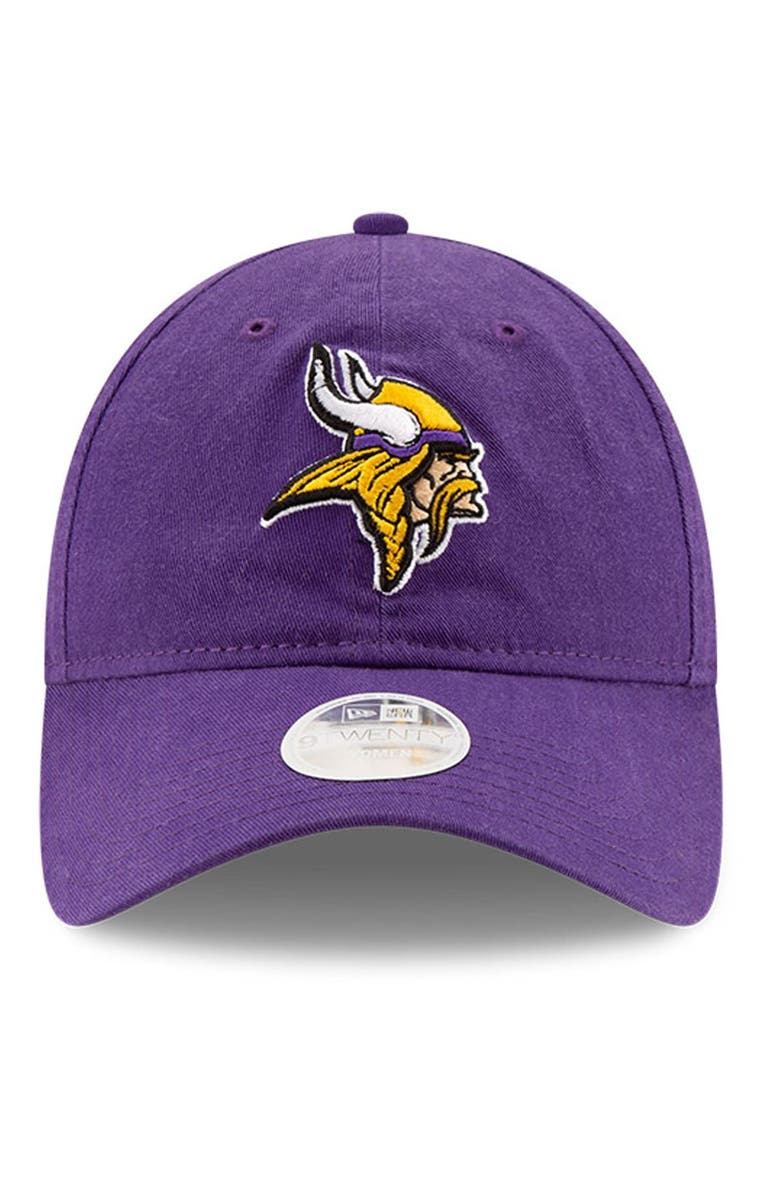 New Era Women's New Era Purple Minnesota Vikings Core Classic Primary 9TWENTY Adjustable Hat, Alternate, color, 
