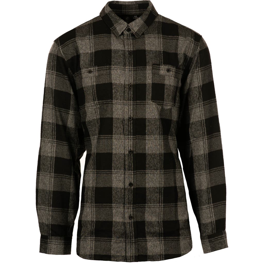 Burnside Perfect Plaid Flannel Work Shirt In Multi