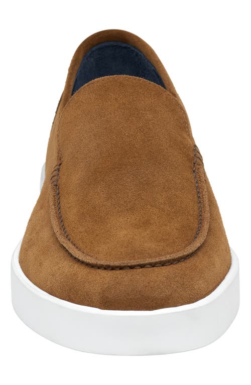 Johnston & Murphy Collection Bolivar Moc Toe Slip-on Sneaker In Snuff Italian Suede