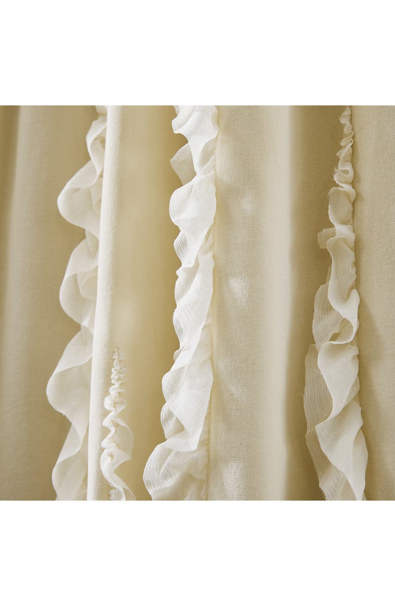 Chuks Collins x Lush Decor Verdant Path Cotton Blackout Window Panel, Alternate, color, Cream