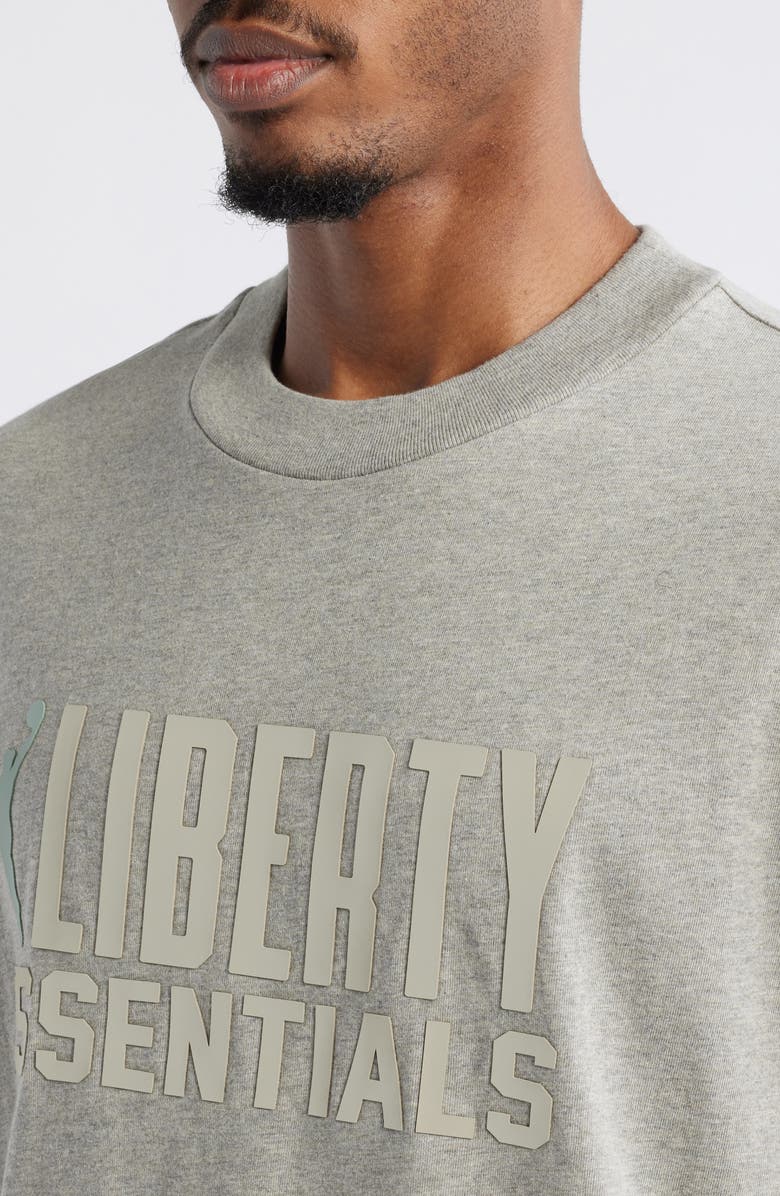 Fear of God Essentials x WNBA New York Liberty Graphic T-Shirt, Alternate, color, Warm Heather