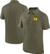 Jordan Brand Men's Jordan Brand Olive Michigan Wolverines 2024 Military Appreciation Tour Performance Polo