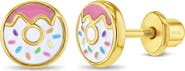 In Season Jewelry Sprinkles Donut Plated Earrings
