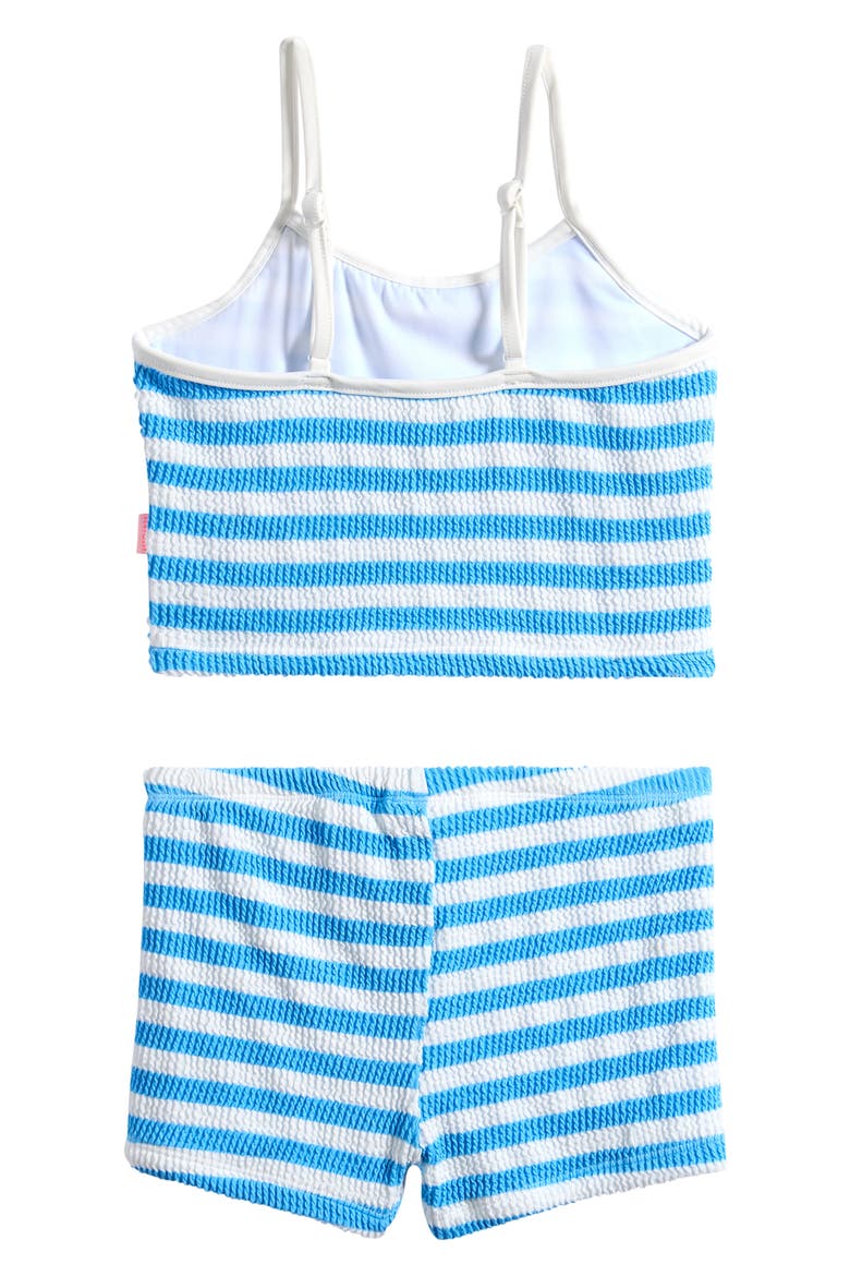 Kids' Textured Two-Piece Swimsuit, Alternate, color, POWDER BLUE