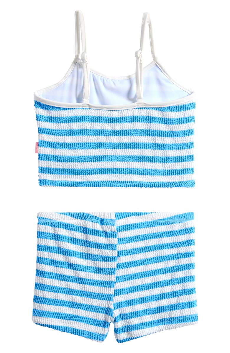 Seafolly Kids' Textured Two-Piece Swimsuit, Alternate, color, Powder Blue