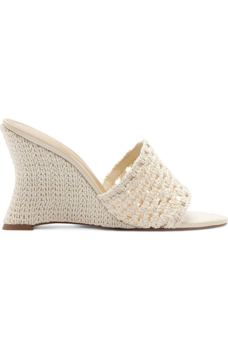 Arezzo Mary Wedge Slide Sandal, Alternate, color, White