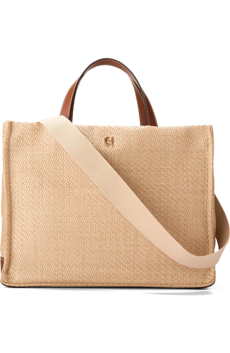 Cole Haan Montecit Medium Straw Tote Bag, Main, color,